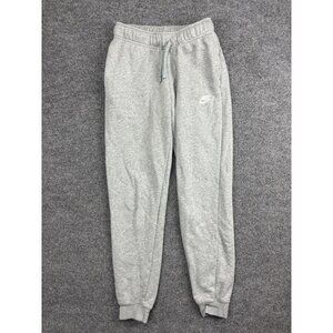Nike Sweatpants Womens XS Gray French Terry Joggers Drawstring Pockets Swoosh